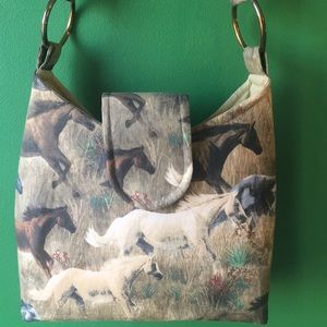 Final price BOGO item- Handmade Wild Horses Purse